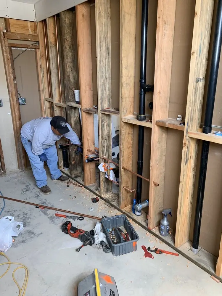 Commercial rough-in plumbing for Gas Line Repair in Urbana
